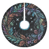 Hard Pastel tekening Kerstkrans Kerstboom Rok (Voorkant)