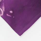 Hard Pastel Tekening Kerstmis Engel Paarse Fleece Deken (Hoek)