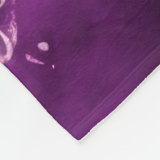 Hard Pastel Tekening Kerstmis Engel Paarse Fleece Deken (Hoek)