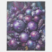 Hard Pastel Tekening Kerstmis Motief Vakantie Paar Fleece Deken (Voorkant)