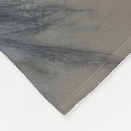 Hard Pastel Tekening Kerstmis Motieven Paarse Perz Fleece Deken (Hoek)