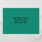 Hard Pastel Tekening Kerstmis Vakantie Motieven Folie Feestdagenkaart (Achterkant)