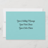 Hard Pastel Tekening Kerstmis Vakantie String Ligh Feestdagenkaart (Achterkant)