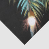 Hard Pastel Tekening Kerstmis Vakantie String Ligh Tissuepapier (Detail)