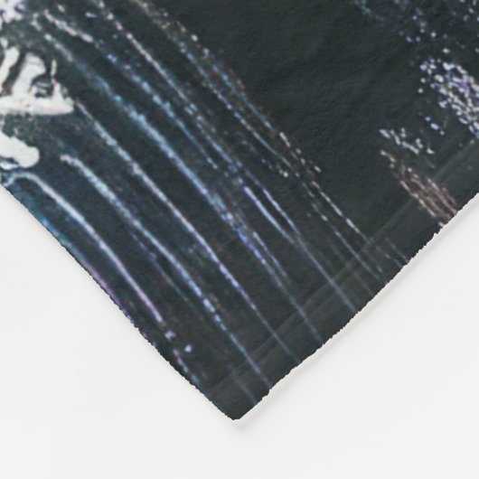 Hard Pastel Tekening Kerstmisscène Fleece Deken (Hoek)