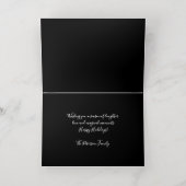 Hard Pastel Tekening Kerstmisscène Folie Feestdagenkaart (Binnenlaag)