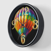 Hard Pastel Tekening Kleurrijke Hete Luchtballon (Hoek)