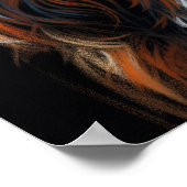 Hard Pastel Tekening Koning Charles Cavalier Spani Poster (Hoek)