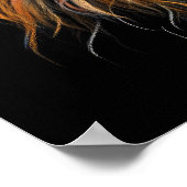 Hard Pastel Tekening Leeuw Poster (Hoek)