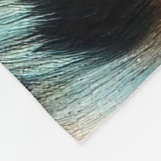 Hard Pastel Tekening Luipaard Fleece Deken (Hoek)