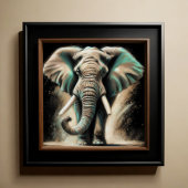 Hard Pastel Tekening Olifant Poster