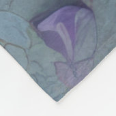 Hard Pastel Tekening Paarse Wisteria Fleece Deken (Hoek)