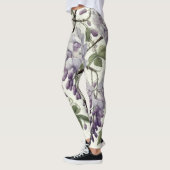 Hard Pastel Tekening Paarse Wisteria Leggings (Links)