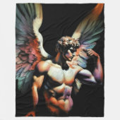 Hard Pastel Tekening Prachtige Engel Fleece Deken (Voorkant)