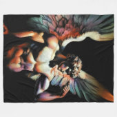 Hard Pastel Tekening Prachtige Engel Fleece Deken (Voorkant (Horizontaal))