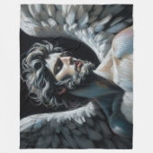 Hard Pastel Tekening Prachtige Engel Fleece Deken (Voorkant)