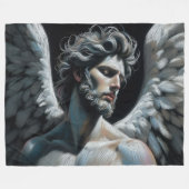 Hard Pastel Tekening Prachtige Engel Fleece Deken (Voorkant (Horizontaal))
