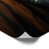 Hard Pastel tekening slapende tijger Poster (Hoek)