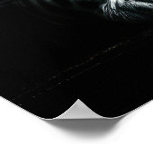 Hard Pastel Tekening Sneeuw Leopard II Poster (Hoek)