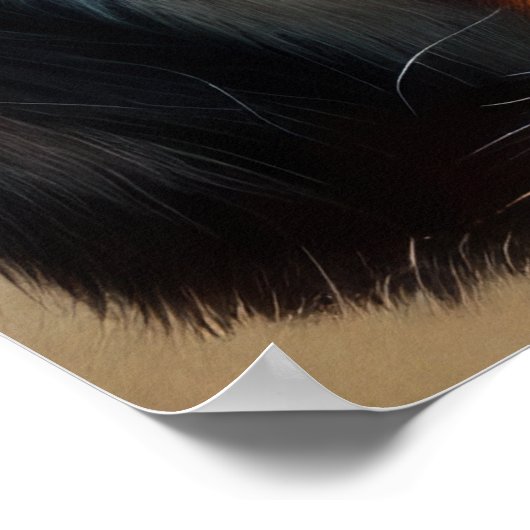 Hard Pastel Tekening Tijger Poster (Hoek)