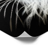Hard Pastel Tekening Witte Kat Poster (Hoek)
