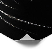 Hard pastel tekening witte tijger poster (Hoek)