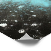 Hard Pastel Tekening Wolf Howling Poster (Hoek)