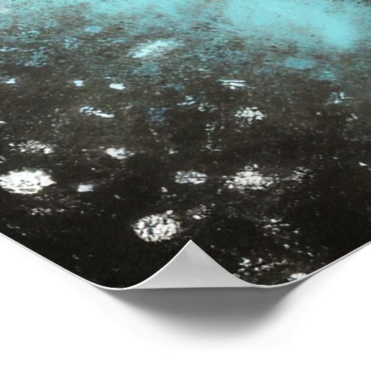 Hard Pastel Tekening Wolf Howling Poster (Hoek)