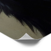 Hard Pastel Tekening Wolf Howling Poster (Hoek)