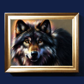 Hard Pastel Tekening Wolf Poster