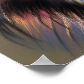 Hard Pastel Tekening Wolf Poster (Hoek)