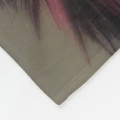 Hard Pastel Wolf op Grijs Fleece Deken (Hoek)