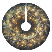 Hard Pastels Tekening Kerstmis Krans Geel Kerstboom Rok (Voorkant)