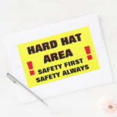Hard Pet Area Safety First Rechthoekige Sticker (Envelop)