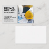 Hard Pet Blauwe Prints | ingenieur-architect Visitekaartje (Voorkant / Achterkant)