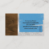 Hard Pet en gereedschap | Achtergrond verfrol Visitekaartje (Achterkant)