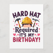 Hard Pet vereist Het is mijn verjaardag c Briefkaart (Voorkant)
