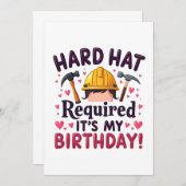 Hard Pet vereist Het is mijn verjaardag c Kaart (Voorkant / Achterkant)