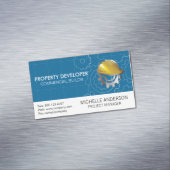 hard Pet voor de bouw | tandwielen Magnetisch Visitekaartje (Voorbeeld)