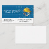 hard Pet voor de bouw | tandwielen Visitekaartje (Voorkant / Achterkant)