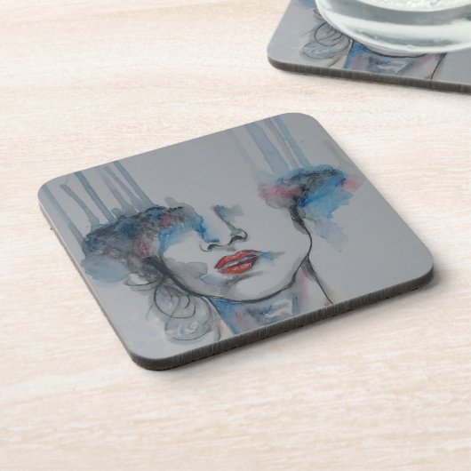 Hard plastic coaster bier onderzetter (Linkerzijde)