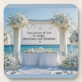 Hard plastic coaster-Elegant Bridal Hard Plastic C Bier Onderzetter