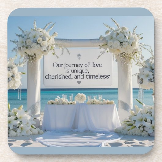 Hard plastic coaster-Elegant Bridal Hard Plastic C Bier Onderzetter (Voorkant)