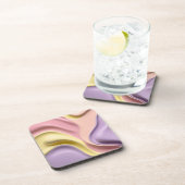 Hard plastic coaster in stylish graphic bier onderzetter (Rechterzijde)