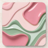 Hard plastic coaster in stylish graphic bier onderzetter (Voorkant)