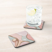 Hard plastic coaster in stylish graphic bier onderzetter (Rechterzijde)