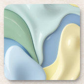 Hard plastic coaster in stylish graphic bier onderzetter (Voorkant)