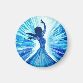 Hard plastic coaster magneet