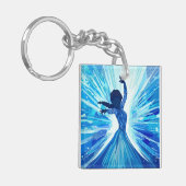 Hard plastic coaster sleutelhanger (Voorkant Links)