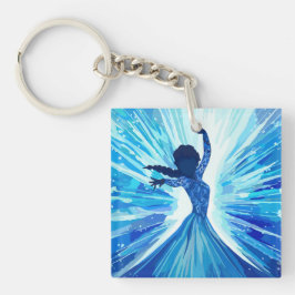 Hard plastic coaster sleutelhanger